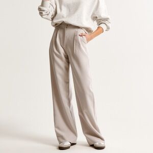 A&F Sloane Tailored Wide Leg Curve Love Pant